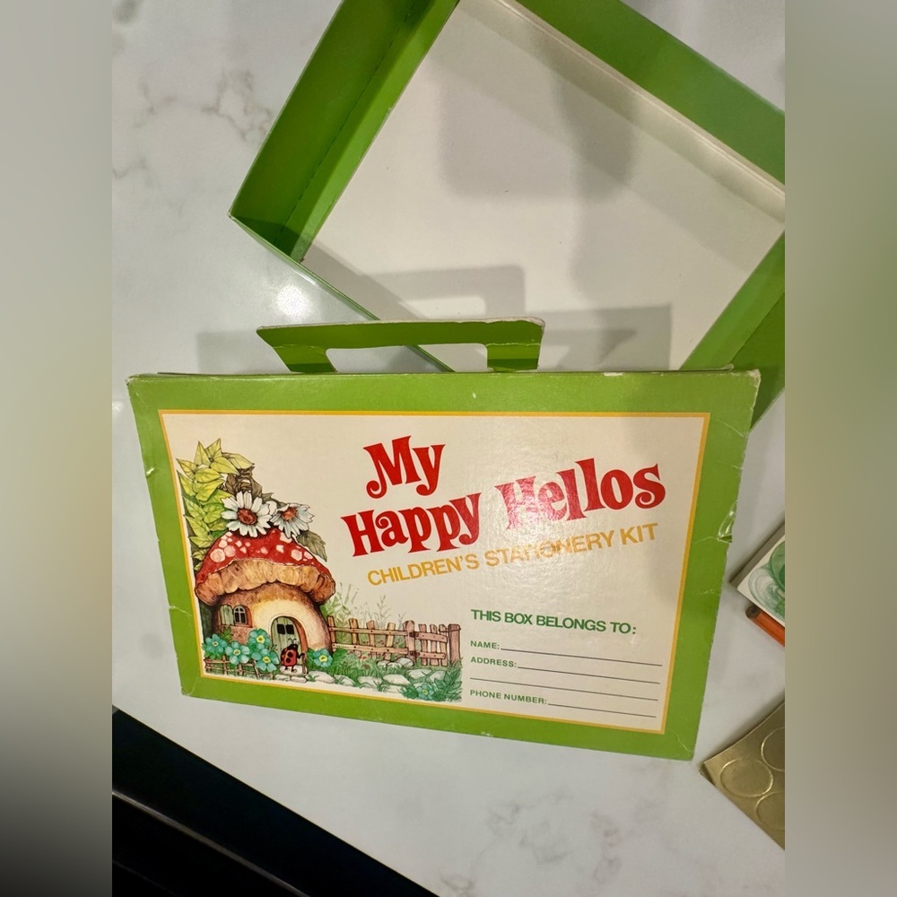 Vintage My Happy Hellos Children’s Stationery Kit by Current Inc COMPLETE SET